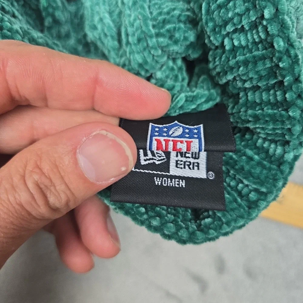 New Era New York Jets Knit Beanie Hat Womens Green/White NFL NWT Football